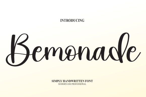 Bemonade: The Elegant Handwritten Font for Modern Branding