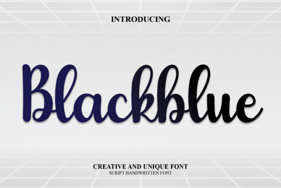 Blackblue: A Balanced Script Typeface for Modern Brand Identity
