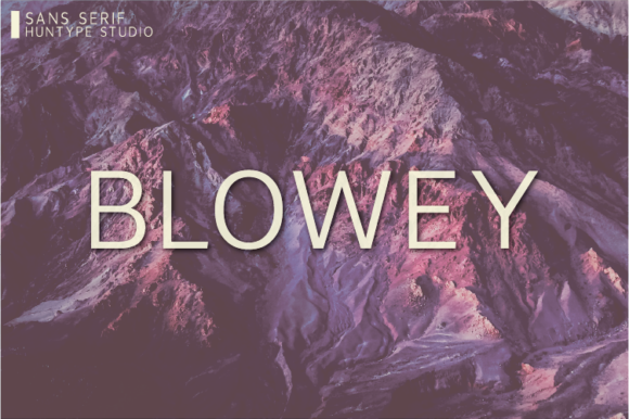 Blowey: The Minimal Sans Serif Font for Modern Brand Identity
