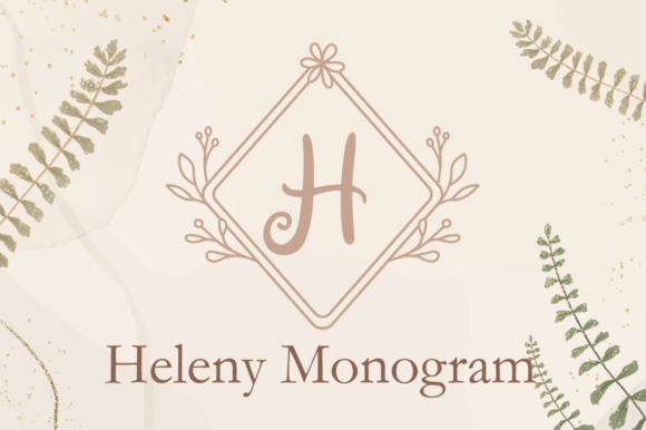 Bringing Elegance to Your Shop with Heleny Monogram Typeface