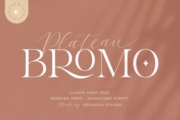 Bromo Plateau: A Premium Serif and Script Duo for Modern Web Design