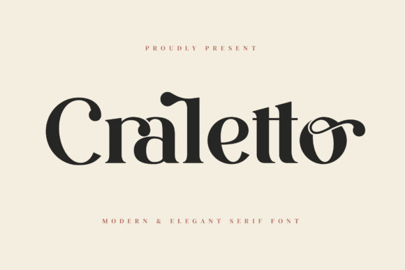 Craletto: The Elegant Serif Typeface for Elevated Brand Identity