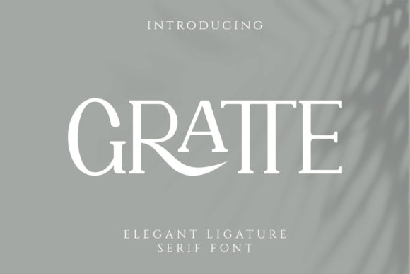 Gratte: The Elegant Serif Typeface for Modern Editorial Design