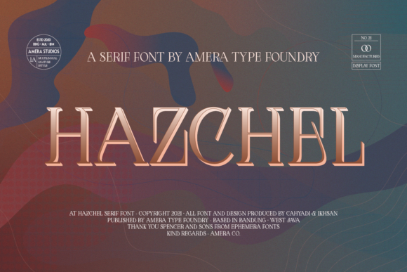 Hazchel: A Serif Typeface for Modern Editorial Design