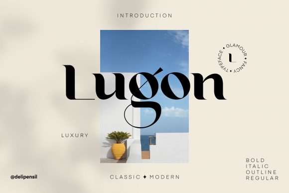 Lugon: A Premium Serif Font for Modern Web Design