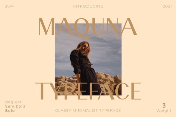 Maquna: The Elegant Sans Serif Typeface for Handmade Creations