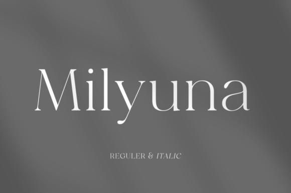 Milyuna: An Elegant Serif for Editorial Design