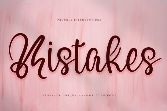 Mistakes Typeface Review: A Delicate Script for Modern Branding