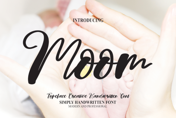 Moom Typeface: A Handwritten Font for Elegant Editorial Design