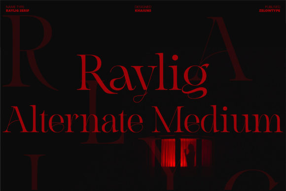 Raylig Alternate Medium: A Designer’s Take on Elegant Serif Typography