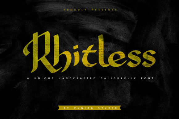 Rhitless: A Bold Blackletter Typeface for Editorial Design