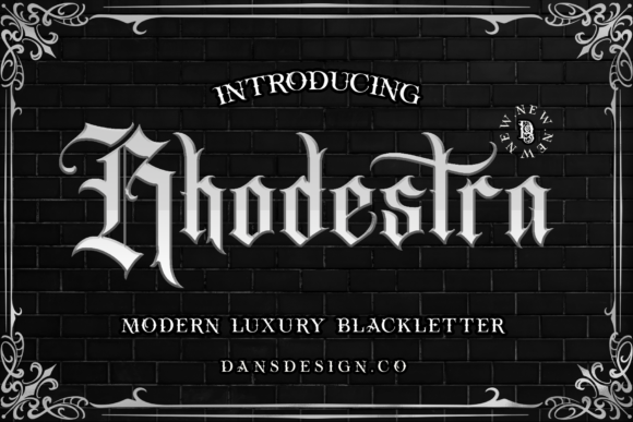 Rhodestra: A Premium Blackletter Typeface for Bold Web Design
