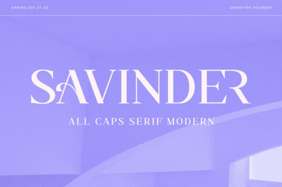 Savinder: The Elegant Serif Font for Handmade Shop Branding