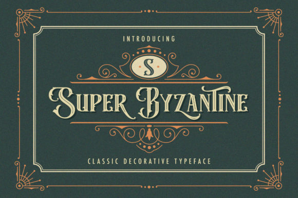 Super Byzantine Typeface Review for Boutique Branding