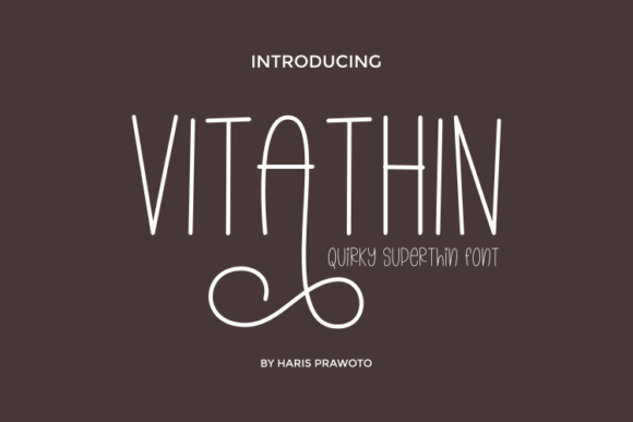 Vitathin: The Elegant Sans Serif Typeface for Modern Branding