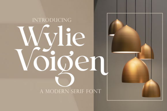 Wylie Voigen: A Distinctive Serif Typeface for Elegant Digital Brands